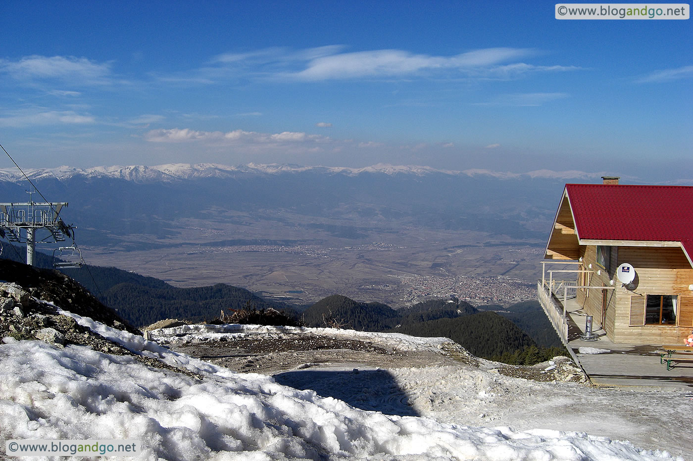 Bansko - View across the Razlog valley